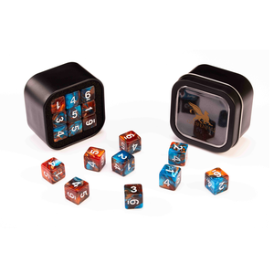 D6 Series: Marble, Blue & Brown - 18-die Set