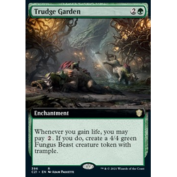 Magic Löskort: Commander: Strixhaven: Trudge Garden (alternative art)