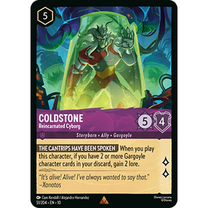 Lorcana Löskort: Whispers in the Well: Coldstone - Reincarnated Cyborg (Foil)