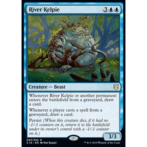 Magic löskort: Commander 2019: River Kelpie