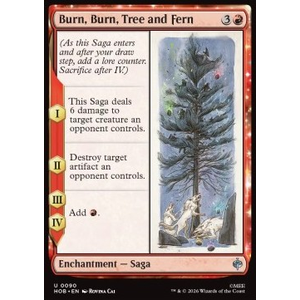 Magic löskort: The Hobbit: Burn, Burn, Tree and Fern