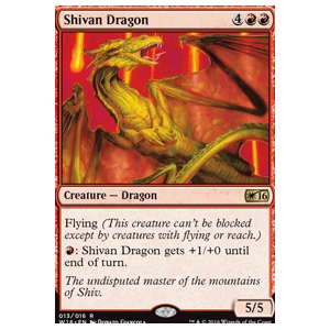Magic löskort: Welcome Deck 2016: Shivan Dragon