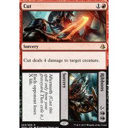 Magic löskort: Amonkhet: Cut // Ribbons (Foil)