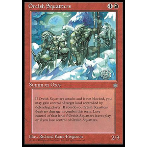 Magic löskort: Ice Age: Orcish Squatters