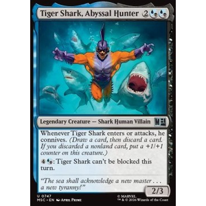 Magic löskort: Commander: Marvel Super Heroes: Tiger Shark, Abyssal Hunter