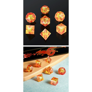 Sharp Edge Dice Set - Sunset (7)