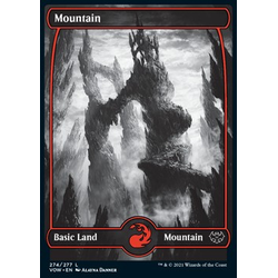 Magic löskort: Innistrad: Crimson Vow: Mountain (v.1)
