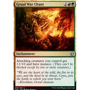 Magic löskort: Conspiracy: Take the Crown: Gruul War Chant