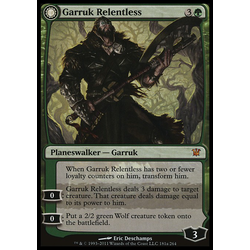 Magic löskort: Innistrad: Garruk Relentless / Garruk, the Veil-Cursed