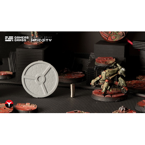 Battle Ready Bases: Nomad Crew Deck 40mm Round for Infinity (4)