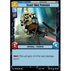 Star Wars: Unlimited Löskort: Spark of Rebellion: Scout Bike Pursuer