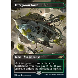 Magic löskort: Unfinity: Overgrown Tomb (Foil)