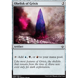 Magic löskort: Archenemy: Nicol Bolas: Obelisk of Grixis