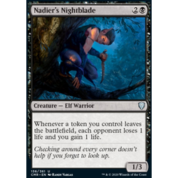 Magic löskort: Commander Legends: Nadier's Nightblade (Foil)