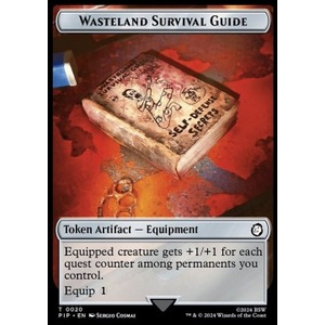 Magic löskort: Universes Beyond: Fallout: Treasure Token // Wasteland Survival Guide Token