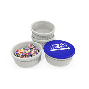 Let's Go! To France: Ceramic Ramekin Bowls (4)