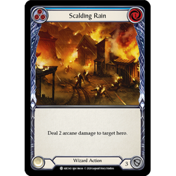 FaB Löskort: Arcane Rising Unlimited: Scalding Rain (Blue) (Rainbow Foil)