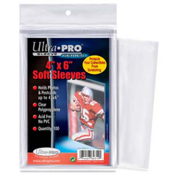 Card Sleeves Clear 4"x6" (100) (Ultra Pro)