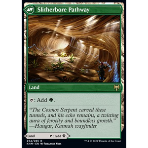 Magic löskort: Kaldheim: Darkbore Pathway // Slitherbore Pathway (Prerelease Foil)