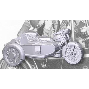Danish Officer Motorcycle & Sidecar
