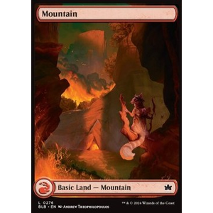 Magic löskort: Bloomburrow: Mountain (V.3)