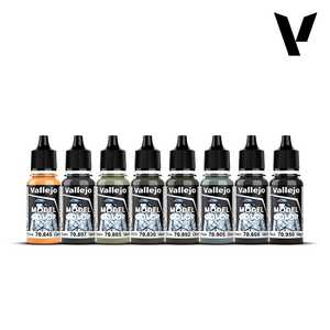 Vallejo Model Color Paint Set - German Field Grey (8 x 18 ml)