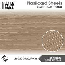 Plasticard - Brick Walls 3mm