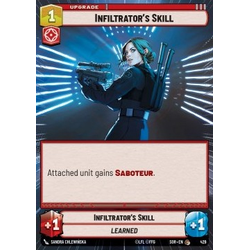 Star Wars: Unlimited Löskort: Spark of Rebellion: Infiltrator's Skill (Hyperspace) (Foil)