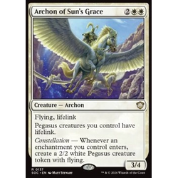 Magic löskort: Commander: Secrets of Strixhaven: Archon of Sun's Grace