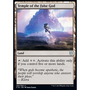 Magic löskort: Commander 2019: Temple of the False God