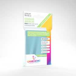Card Sleeves "Prime Standard American" Clear 59x91mm (50) (GameGenic)