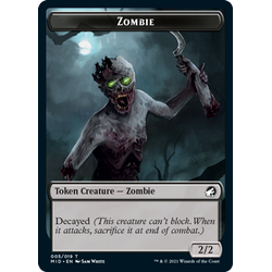 Magic löskort: Innistrad: Midnight Hunt: Zombie Token