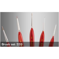 Brush Set 333 - 5 red sable brushes set