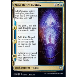 Magic löskort: Kaldheim: Niko Defies Destiny (Foil)