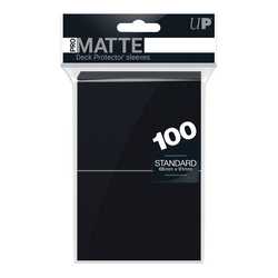 Card Sleeves Deck Protector Pro-Matte Standard Black (100) (Ultra Pro)