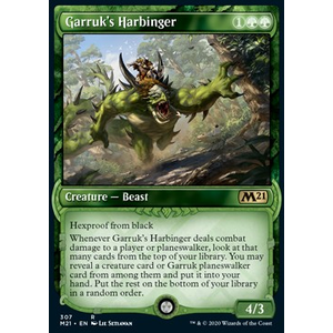 Magic löskort: Core Set 2021: Garruk's Harbinger (alternative art)