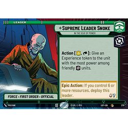 Star Wars: Unlimited Löskort: Legends of the Force: Supreme Leader Snoke, In the Seat of Power (Hyperspace)