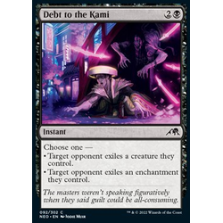 Magic löskort: Kamigawa: Neon Dynasty: Debt to the Kami (Foil)