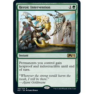 Magic löskort: Core Set 2021: Heroic Intervention