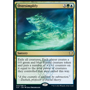 Magic Löskort: Commander: Strixhaven: Oversimplify