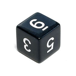 Opaque: Black/White (d6) 16mm (1)