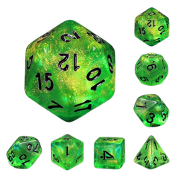 Vaettir Workshop: 7-Die Set Forest Green