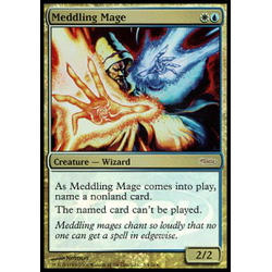 Magic löskort: Judge Promo: Meddling Mage (Foil)