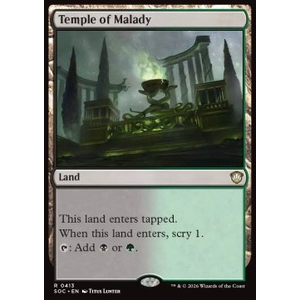 Magic löskort: Commander: Secrets of Strixhaven: Temple of Malady