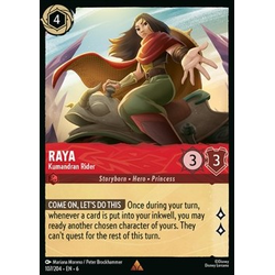 Lorcana Löskort: Azurite Sea: Raya - Kumandran Rider