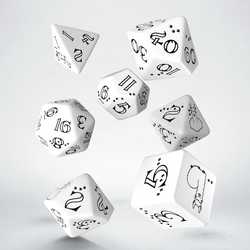 Bright Llama Dice Set (White & black)