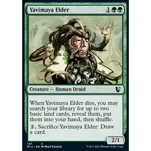 Magic löskort: Commander: Innistrad: Midnight Hunt: Yavimaya Elder