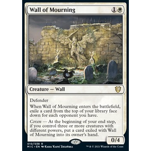 Magic löskort: Commander: Innistrad: Midnight Hunt: Wall of Mourning