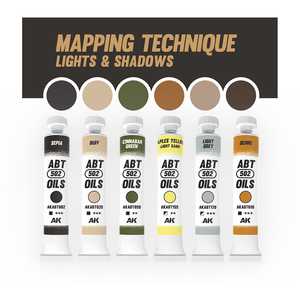AK Oil Color: Vehicle Mapping Technique Lights and Shadows