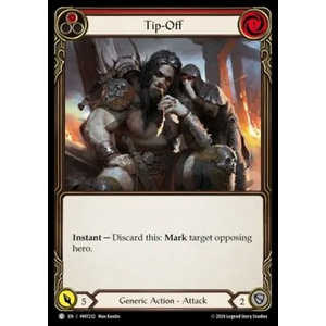 FaB Löskort: The Hunted: Tip-Off (Red) (Rainbow Foil)